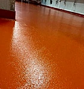 PORTAKAL KABUĞU DESENLİ EPOKSİ KAPLAMA UYGULAMAMIZ